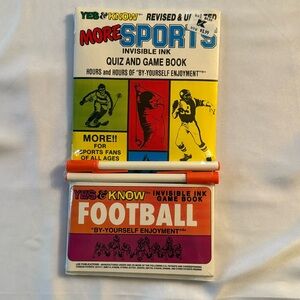 Vintage 80s 90s Yes & Know More Sports Football Quiz And Games Travel New Sealed